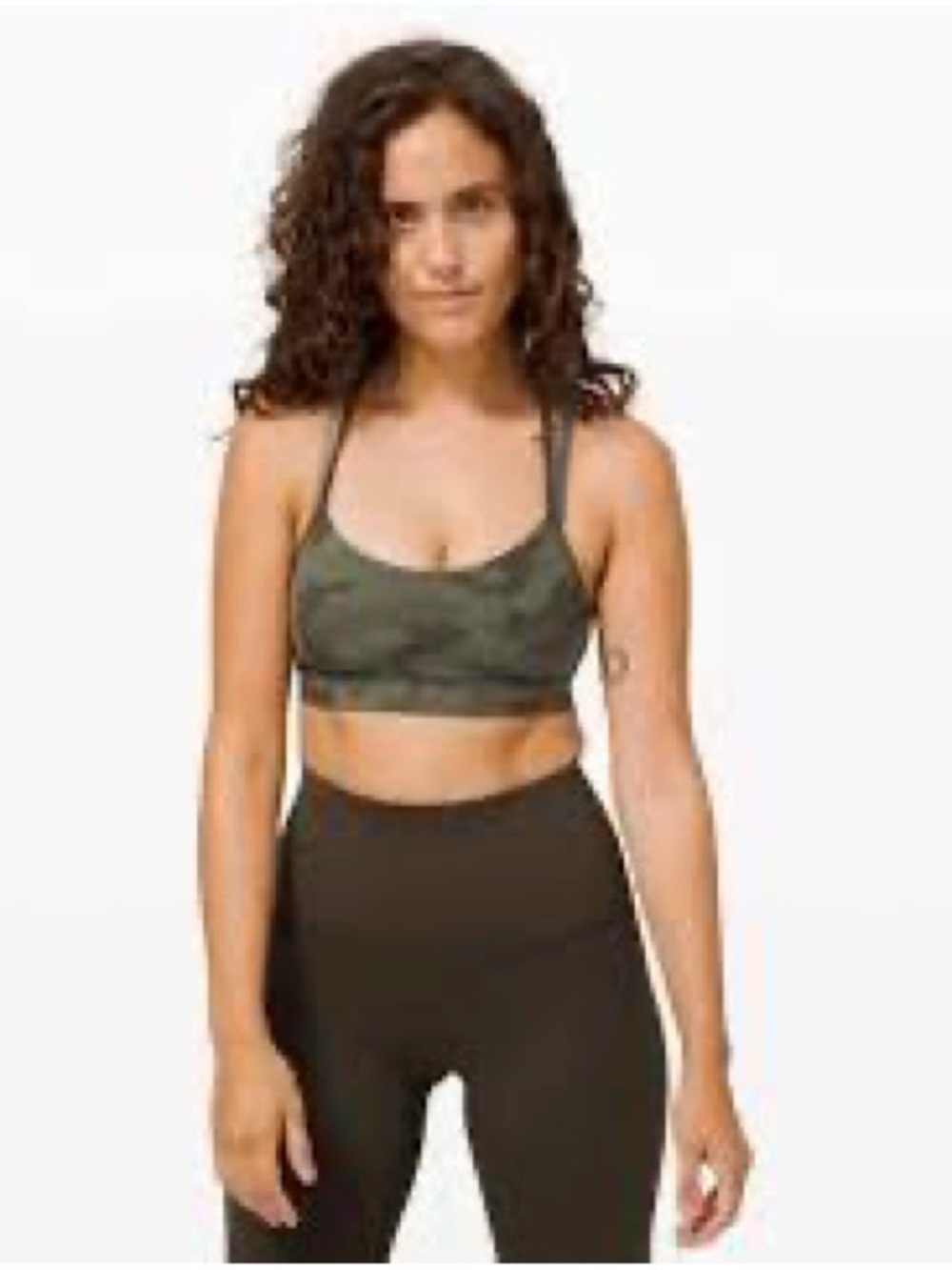 CHAMPION SIZE 4~ CAMOUFLAGE POWER CORE OUTPERFORMER SPORTS BRA YOGA PILATES RUN